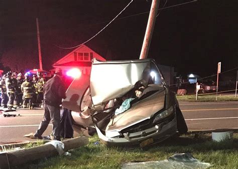 Car Crashes Into Utility Pole Passenger Killed Mid Hudson News