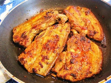 Marinierte Schweinebauchscheiben Rezept