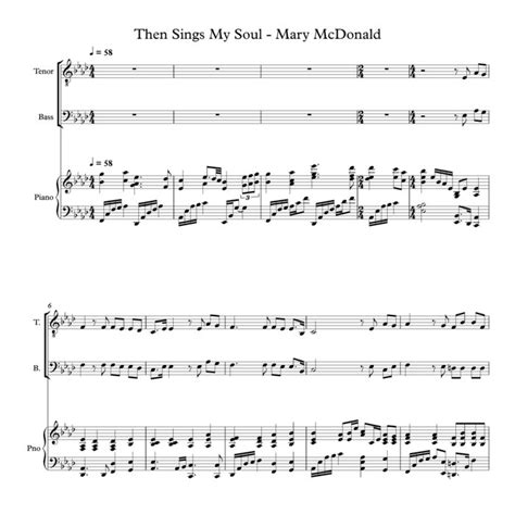 Then Sings My Soul Mary Mcdonald Choral Music Practice Files