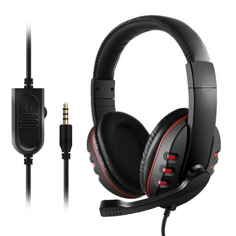 Anself 35mm Wired Gaming Headphones Over Ear Game Headset Noise