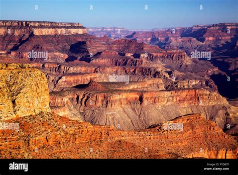 Hopi Point Grand Canyon National Park At Sunrise Arizona Stock Photo