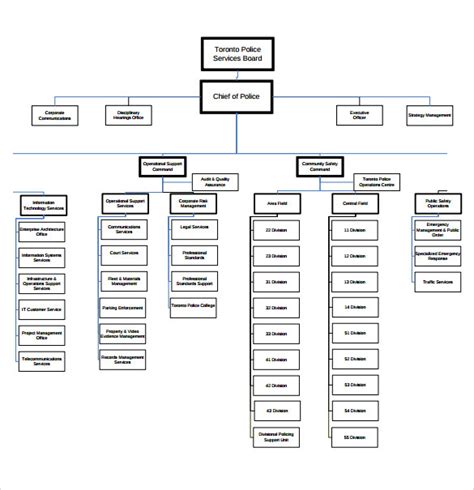 Free 16 Sample Blank Organizational Chart Templates In