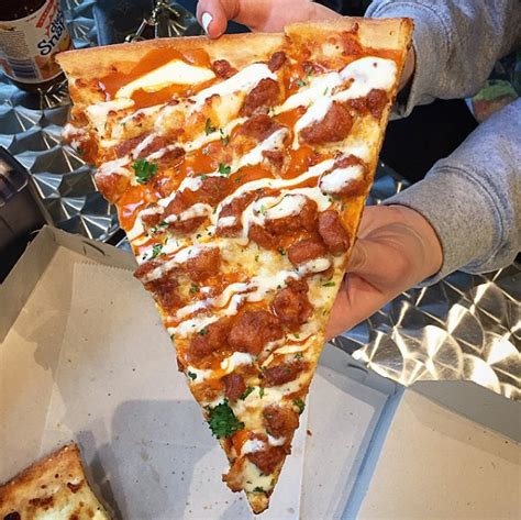 Buffalo Chicken Slice Drizzled With Ranch From Dough Boys In Nyc Pizza