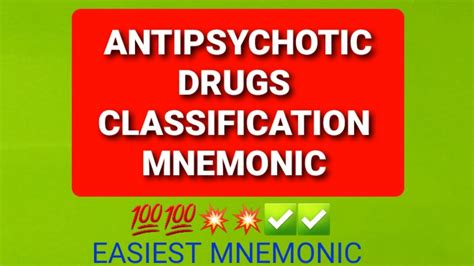 Antipsychotic Drugs With Mnemonic Easy Trick Youtube