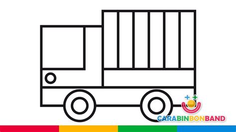 Dibujos Fáciles Para Niños Cómo Dibujar Y Colorear Un Camión Paso A