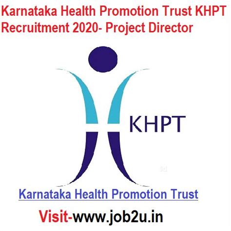 karnataka health promotion trust khpt recruitment 2020 project director health promotion