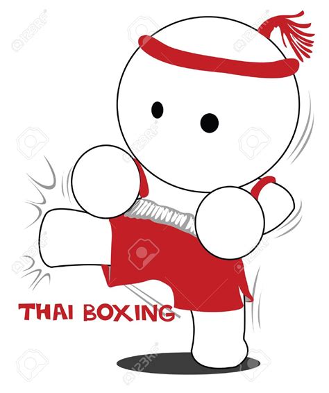 Opponent Cartoon Thai Boxing Clipart Panda Free Clipart Images