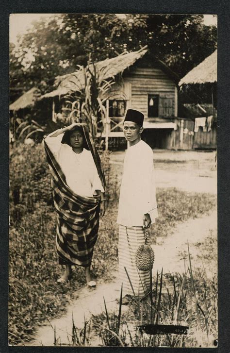 Malay Couple On Village Path