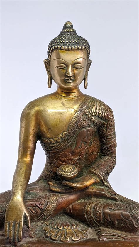 13 Inch Antique Shakyamuni Buddha Statue For Sale Handicrafts In Nepal