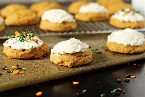 Soft Pumpkin Cookies With Maple Frosting Cook Nourish Bliss