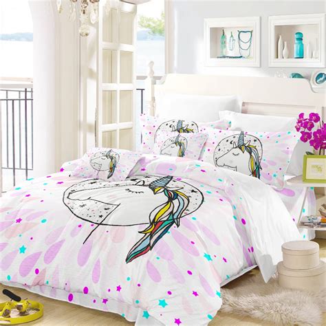 Colorful Princess Unicorn Bedding Set Unilovers