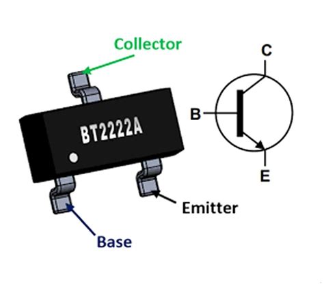 Transistor 2n2222a Npn Smd X10 Ja Bots