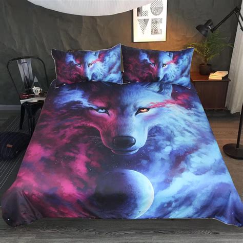 Bestwensd Luxury 3d Wolf Bedding Set Home Textiles Include Quilt Cover Pillowcases