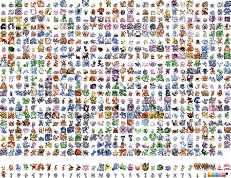 Every Pokémon Drawn In Generation 1 Style Sprites Rgaming