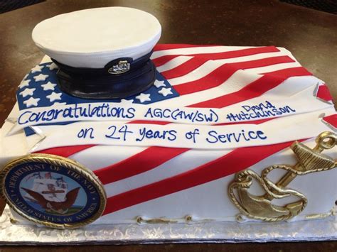 To recognize the significance of this occasion, deck it out with fantastic decorations. Pin by Brenda Fuller on Krista's cakes! | Retirement cakes, Navy cakes, Military cake