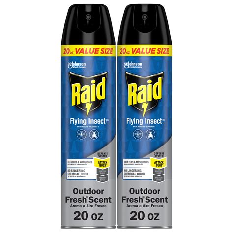 Raid Flying Insect Killer 7 Insecticide Spray Outdoor Fresh Scent 20