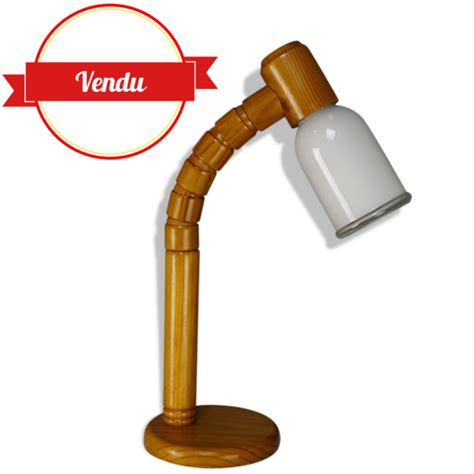 We did not find results for: Lampe articulee en bois et opaline blanche design annees ...