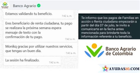Banco Agrario Confirma Fechas Del Segundo Pago De La Renta Ciudadana