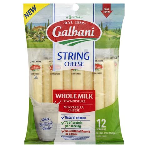 Galbani Galbani Whole Milk Mozzarella String Cheese 12 Oz Delivery Or