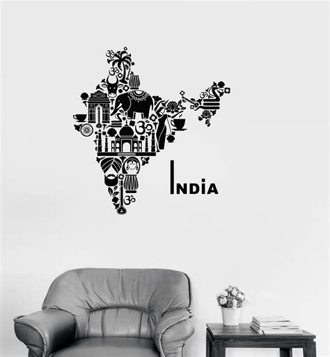 Gastritis is an inflammation, irritation, or erosion of the lining of the stomach.it can occur suddenly (acute) or gradually (chronic). Vinyl Decal India Map Hindu Hinduism Elephant Symbols ...