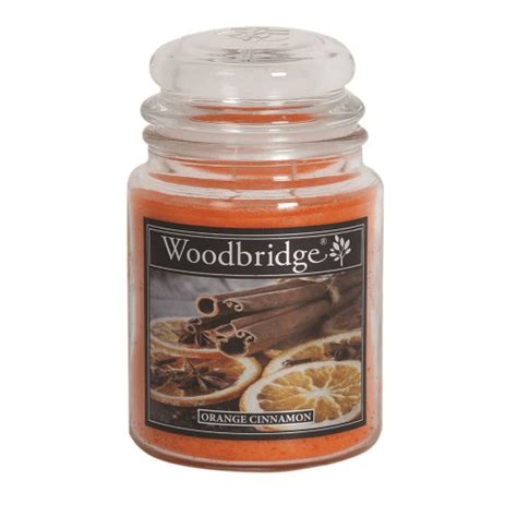 Woodbridge Large Scented Jar Candle Orange Cinnamon
