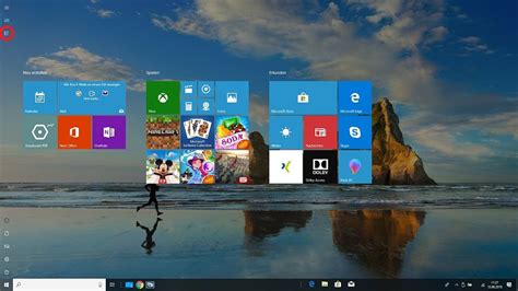 Startmenü Von Windows 10 Als Vollbild Auf Dem Gesamten Desktop Anzeigen