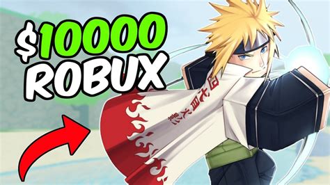 Spending 10000 Robux On Naruto Roblox Games Youtube