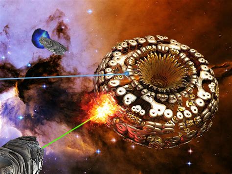 The Battle Of The Fairy Eagle Nebula Digital Art By Alex Biery Fine
