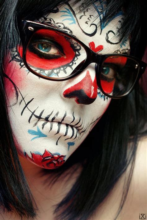 Halloween Costumes With Glasses Cinemas 93 Sugar Skull Makeup Skull