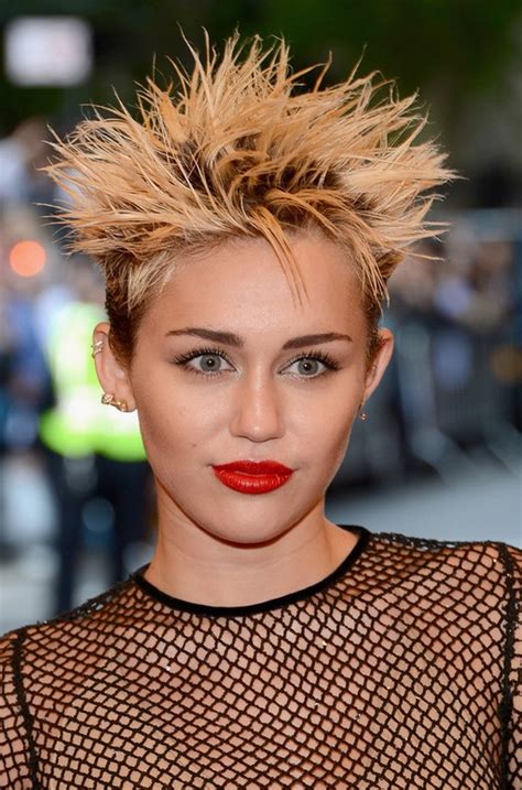 Miley Cyrus Short Spiked Punk Haircut Styles Weekly