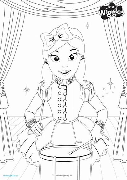 Wiggles Emma Coloring Pages Drawing Colouring Birthday