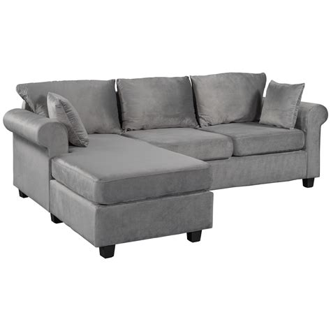 Sectional Sofa Couch L Shaped Couch For Small Space Grey Suitable