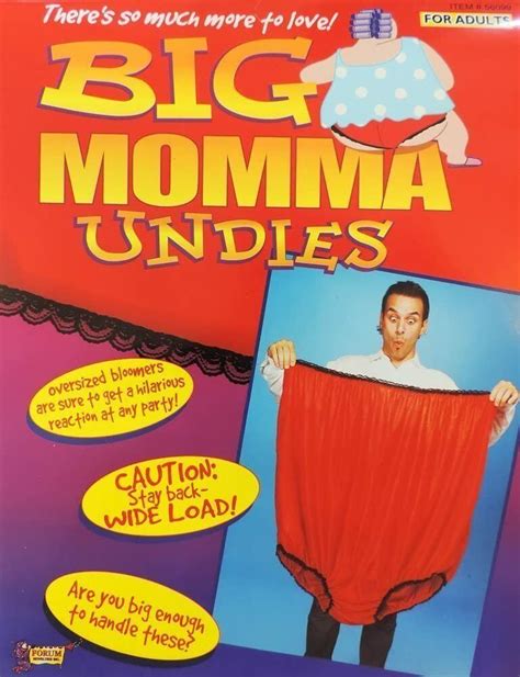 Jumbo Big Momma Undies Underwear Giant Red Grandma Panties Funny Gag