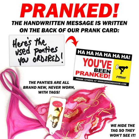 Prank Mail Used Panty Prank See Through Prank Envelope Etsy