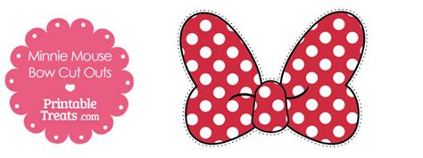 Printable Minnie Mouse Bow Cut Outs — Printable