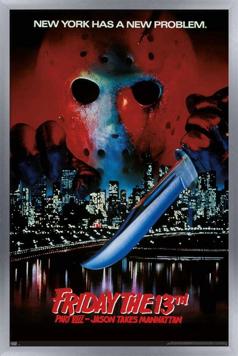 Friday The 13th Part Viii Jason Takes Manhattan One Sheet Poster