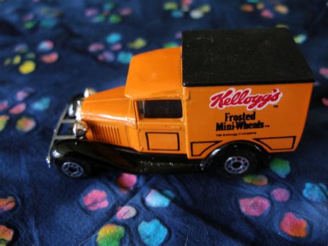 Vintage Kelloggs Frosted Mini Wheats Model A Ford Matchbox Car Truck