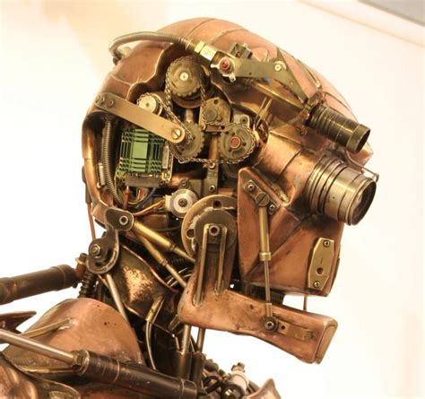 The Droid Head Steampunk Robots Robot Art Steampunk Art