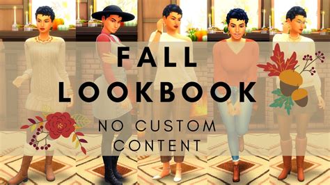 Fall Lookbook The Sims 4 Cas No Cc Youtube