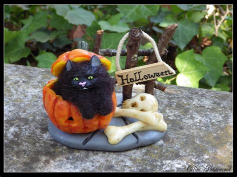 Le Chat Halloween Sculpture Magicdollsart