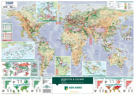 World Oil And Gas Map Petroleum Economist Store