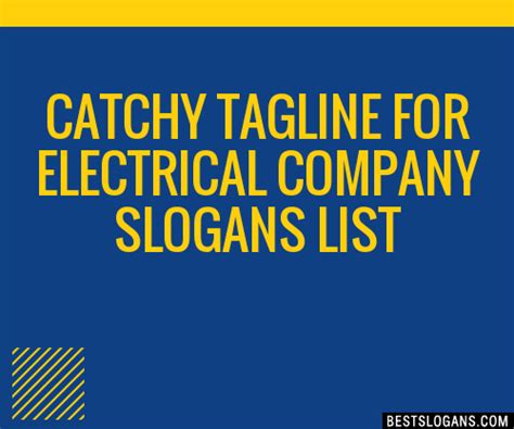 If you need assistance coming up with a catchy slogan for your business, your elite writer offers very affordable pricing starting at $50 . 30+ Catchy For Electrical Company Slogans List, Taglines ...