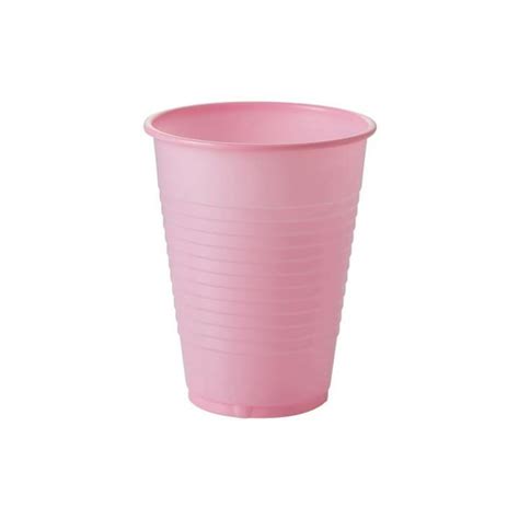 Pink Plastic Cups Bulk Party Pack Heavy Duty Disposable Plastic Cups