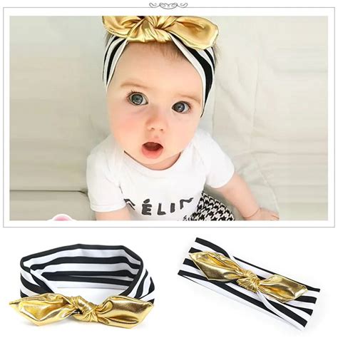 Girl Bow Hairband Turban Knot Rabbit Bunny Children Headband Hair