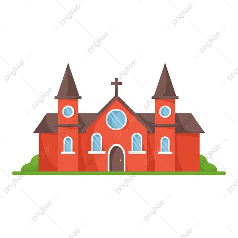 Christian Church Png Transparent Church Christian Cartoon Red House