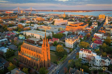 Charleston Aerial View Photograph By Inge Johnsson Pixels