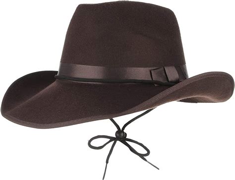 Mens Cowboy Hat Felt Hat Western Hat Winter Fashion Cómodo Solid Color