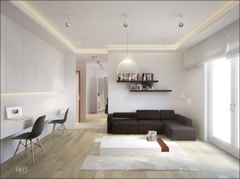 A 40 square meter flat with a clever and spacious interior ...