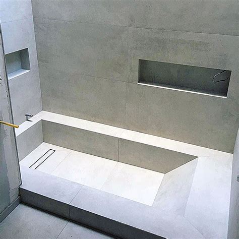 Bathtub shower combo shower pan concrete bathtub freestanding bathtub concrete floor coatings bathtub remodel. Pin by L on 家 in 2020 | Concrete bathtub, Bathroom design ...