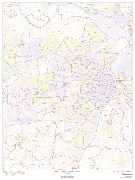 St Louis County Map Mo